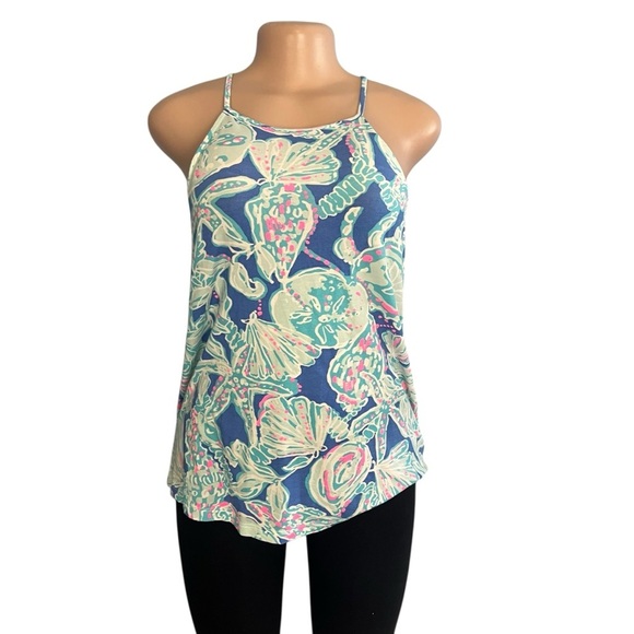 3/$30 🍂 Lilly Pulitzer Margot Seashell Print Blue - Picture 1 of 6